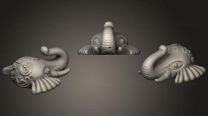 Mask (Elephant, MS_0317) 3D models for cnc